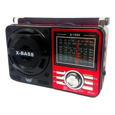 Imagem de Rádio Retrô Vintage Am Fm Portátil  Pilha E Tomada Analógico - LEHMOX,
