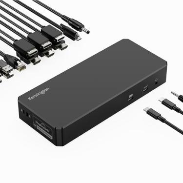 Imagem de Kensington SD4790-MAC EQ USB-C DisplayLink Estação de ancoragem tripla 4K para MacBook com carregamento de laptop de 100 W, 3 x HDMI, 3 DisplayPort, áudio, Ethernet, para M1/M2/M3 (K33621NA)