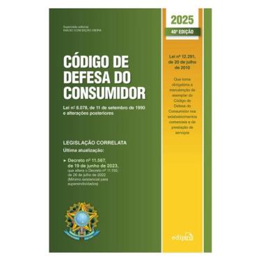 Imagem de Código De Defesa Do Consumidor 2025 - 40ª Edição Atualizada
