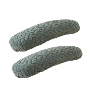 Imagem de Bothyi 1 par de escritórios cadeira de braço Capas de braço de poltrona Tampas de braço para o cotovelo de escritório em casa Concesas de almofada Capas de, Verde