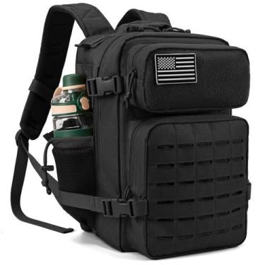 Imagem de Mochila tática militar QT & QY 25L para homens preta - QT&QY