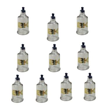 Imagem de Kit 10 Copos Ventosa Acrílico Cor Azul BK N°4