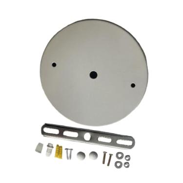 Imagem de WeiLaiKeQi Kit de dossel leve, substituição de estilo retro pesado para lâmpada pendurada, lustre placa de teto pendente placa de tampa leve, Branco Dia 15cm