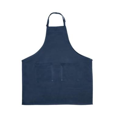 Imagem de Avental de 81 cm aprovado pelo chef | Blusa profissional de comprimento total com (2) bolsos frontais para padaria de cozinha de restaurante | Peça de pescoço ajustável, unissex, lavável na máquina
