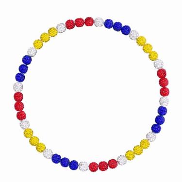 Imagem de NUKAYAI Colar de contas de beisebol masculino Bling Ice 40,6 cm/45,7 cm/50,8 cm Coleção Brilhante, Colar de Beisebol Brilhante, Strass Brilhante, Inspirada em Discoball, Presentes para Amantes de