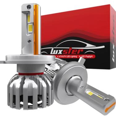 Imagem de LUXSTER Lâmpadas Led Holyknight H4 9003 30000Lm 55W, Feixe Duplo, Lâmpadas De Neblina Hb2, Chips Talonled Super Brilhantes, Branco Frio 6000K, Pacote Com 2