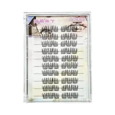 Imagem de Cílios Postiços Sem Cola, Haste Transparente Natural, Rabo De Peixe, P