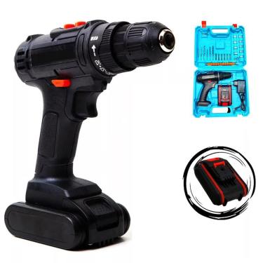 Imagem de Furadeira parafusadeira sem fio de 10mm 12V Bivolt