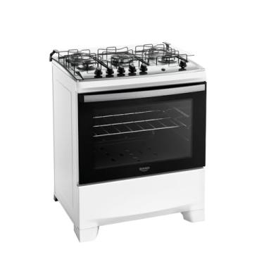 Imagem de Fogão 5 bocas Dako Supreme Branco Mesa Inox