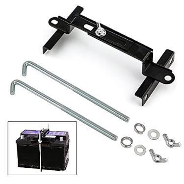 Imagem de Bateria ajustável, barra transversal ajustável com bateria universal com parafuso em L para carro SUV (comprimento do parafuso 24 cm)