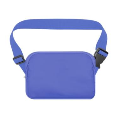 Imagem de Fiocias Bolsa de telefone em execução bolsa crossbody saco multifuncional para mulheres pequenas bolsas de bunda, Azul