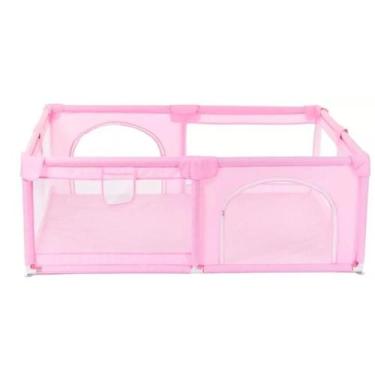Imagem de Cercadinho Grande De Proteção Infantil Bebe Chiqueirinho, ROSA