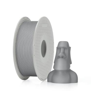 Imagem de Bambu Lab Filamento PLA Matte para impressora 3D, acabamento mate liso, filamento PLA Cinza de impressão 3D, sem deformação nem emaranhados, material de impressão 3D compatível com AMS com bobina