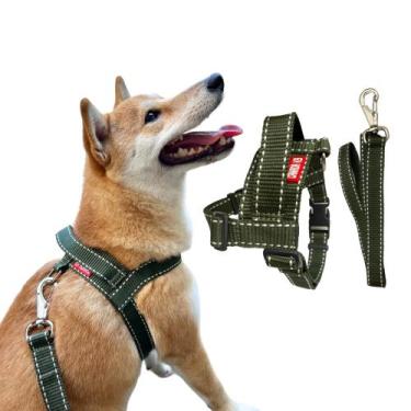 Imagem de Conjunto Peitoral Pontilhado com Guia para Cachorro - Canadá K9 - Cana