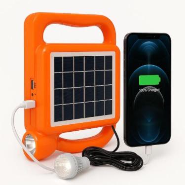 Imagem de Lanterna Solar Recarregável LED PowerBank Lâmpada Emergência - Yeet