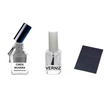 Imagem de Tinta Retoque Tira Risco Carro Ford - Cinza Novara - Jhow Adesivos