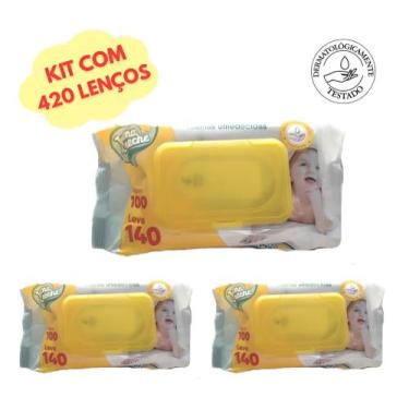 Imagem de Toalhas Umedecidas Turma da Creche -kit com 3 pacotes total 420 UNIDAD