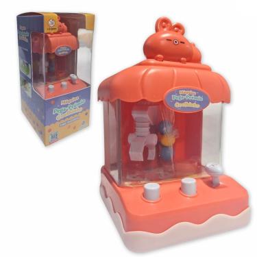 Imagem de Mini Máquina De Bola Pega Premio Jogo Com Garra Divertido Coelho Rosa