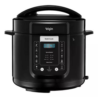 Imagem de Panela De Pressão Digital Multi Cook 5l 900w Elgin Cor Preto Frequência 60 Hz 110v