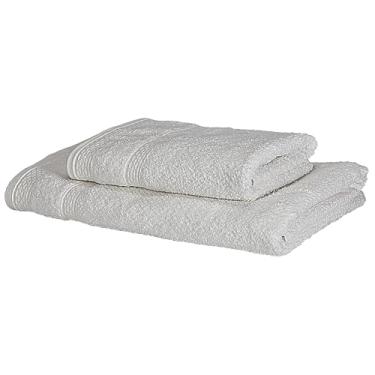 Imagem de Toalha de Banho Döhler Marrocos 100% algodão, gramatura de 450g/m² (Branca -1 Banho 1 Rosto, Rosto 50cm x 90cm/ Banho 70cm x 140cm)