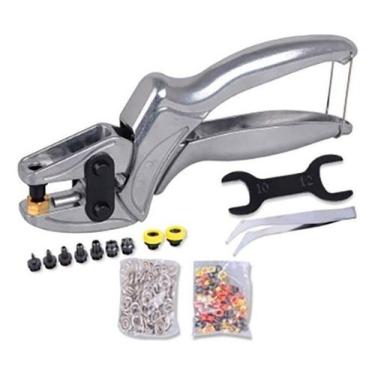 Imagem de Alicate Vazador Pregar Aplicar Ilhós 54 Botão Tic Tac 35 - NoBrand