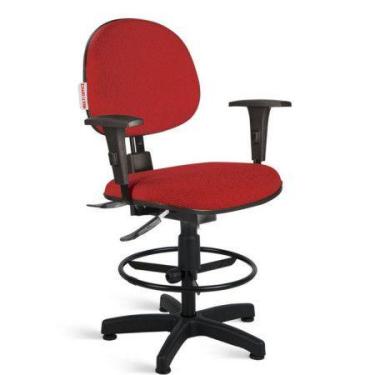 Imagem de Cadeira Caixa Alta Braço, para Balcão, Portaria , Recepção, Supermerca