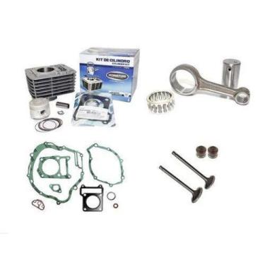 Imagem de Kit Motor Biela Junta Valvulas E Retentores Ybr 125 Até 2008 - KS/TMP