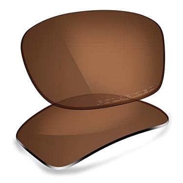 Imagem de ThunderClap Lentes de policarbonato de substituição para óculos de sol Oakley Fives Squared - Tijolo queimado polarizado