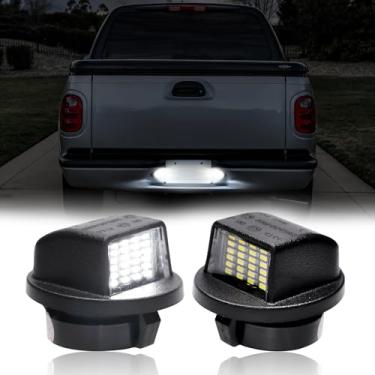 Imagem de HTZCMOTO Luzes De Placa Led Compatíveis Com F150 F250 F350 Super Duty Ranger Explorer Bronco Excursion Expedition, Lâmpada Para-Choque Traseiro, Abajur Quadrado, Luz Branca