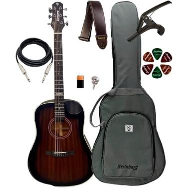 Imagem de Violão Strinberg Sd301hcr Tbs Folk Fosco+kit Completo Full