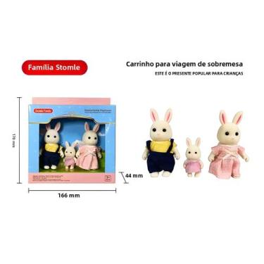 Imagem de Playset Mini Floresta com Família de Coelho e Urso - Brinquedo DIY par