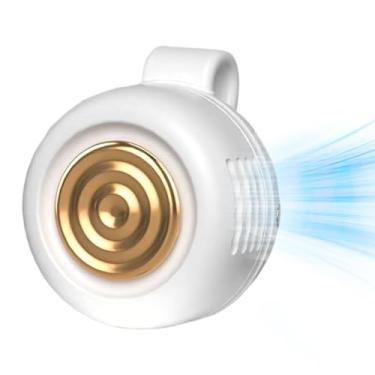 Imagem de Ventilador Portátil de Clip | Silencioso Com Prendedor Para Cintura Da Camisa - Portátil de Mão Sem Fios para Pescoço Viagens Acampamento ao Ar Livre Homens Mulheres