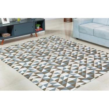 Imagem de Tapete Jacquard 3x2m Moderno Antiderrapante Fácil Limpeza - Mercadão d