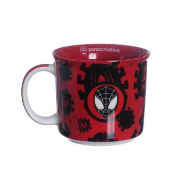 Imagem de Caneca Tom 350ml Spider Man Homem Aranha Marvel Zona Criativa Geek Pre