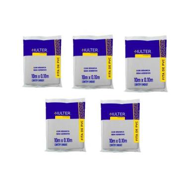 Imagem de Kit 5 Unidades Fita PVC sem Adesivo Hulter HT110BA Branca