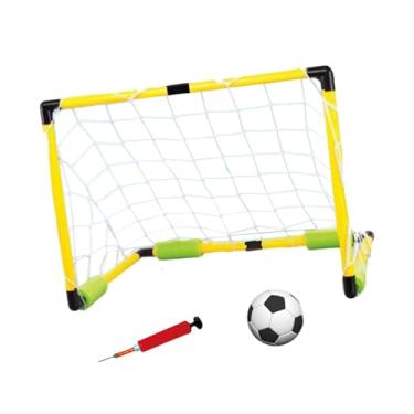 Imagem de MERIGLARE Conjunto de jogo de polo aquático flutuante, brinquedos de piscina de verão, brinquedo flutuante portátil multifuncional para piscina de futebol para, 62x33x33cm