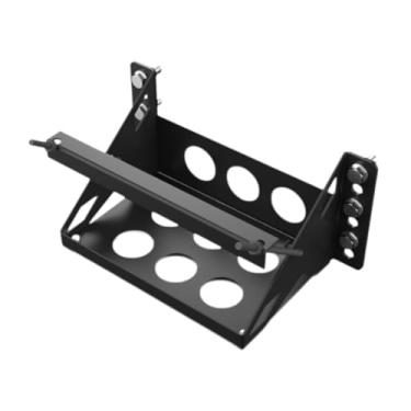 Imagem de JicSuXi Suporte para bandeja de bateria faça você mesmo com parafusos, suporte resistente para caixa de montagem de bateria, para bandeja para caminhões de