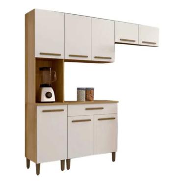 Imagem de Cozinha Completa Criativa 8 Portas 1 Gaveta Pés Reguláveis Arte Móveis