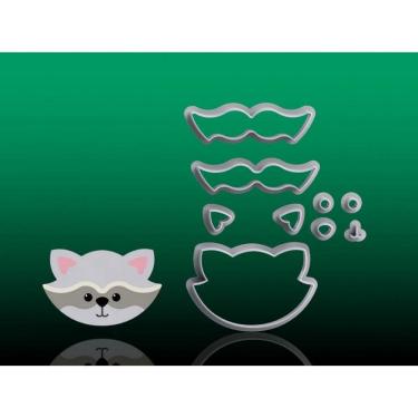 Imagem de Cortador Guaxinim do Bosque Encantado Floresta Tamanho 5cm