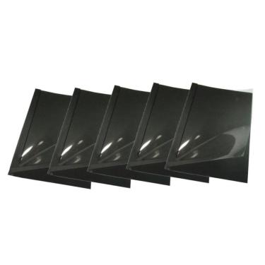 Imagem de Kit 5 Capas Encadernação Térmica Até 350 Folhas A4 Preta