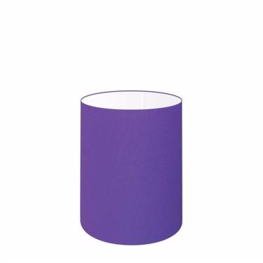 Imagem de Cúpula em Tecido Cilindrica Abajur Luminária Cp-4012 18x25cm Roxo