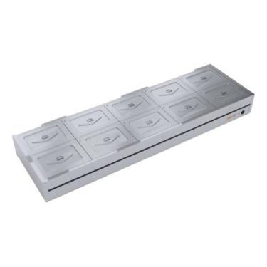 Imagem de Buffet de Mesa Térmico Banho-Maria Self-Service 10 Cubas Ibet, 110V