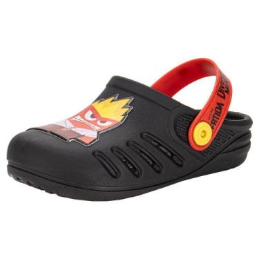 Imagem de Clogs infantil disney ready grendene kids 23293, Preto, Vermelho, 30