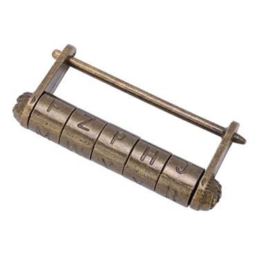 Imagem de Pssopp Antigo Antique Liga Zink Combinação de Estilo Retro Badlock para Mini Armário e Gaveta Creative English Senha Lock para Amigos e Familiares