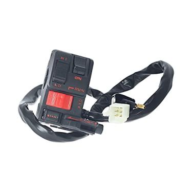 Imagem de Carbpro Interruptor De Luz 35200-Hao-681 E/S Adequado Para Honda 1985-1987 Atc 250 Big Red Atc250Es Start/Kill/Light/Choke