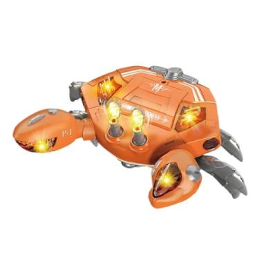 Imagem de IEUDNS Brinquedos para bebês que rastejam Brinquedos para engatinhar Brinquedos para bebês de 12 a 18 meses Brinquedo para engatinhar de barriga para baixo, Laranja