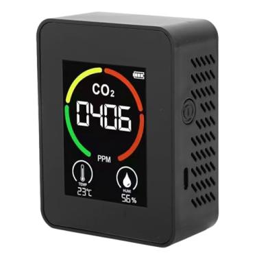 Imagem de Irfora Detector de CO2 Monitor de Qualidade do Ar Portátil Testador de Tvoc Projetado Com Uma Exibição de Cores Inteligente, ótimo Presente para Casa