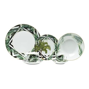 Imagem de APARELHO DE JANTAR 42PC DE PORCELANA SUPER WHITE TROPICAL GARDEN MAIL BOX