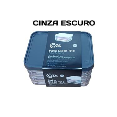 Imagem de Pote Clear, Coza, Cinza Escuro, 280ml
