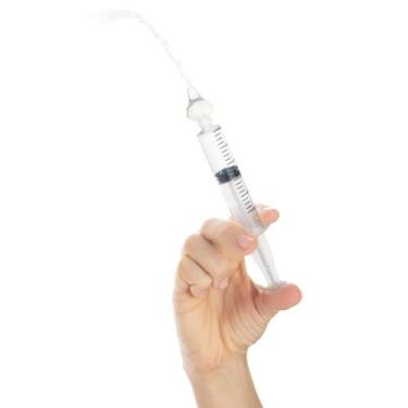 Imagem de Kit 2 Seringas Lavador Nasal 10ml Bico Silicone Pimpolho - Transparent